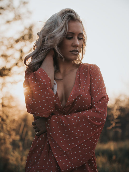 Bronze Strapless Cocktail Dress