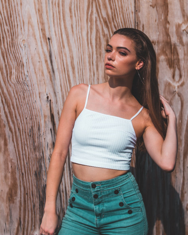 Dark Blue Crop Top