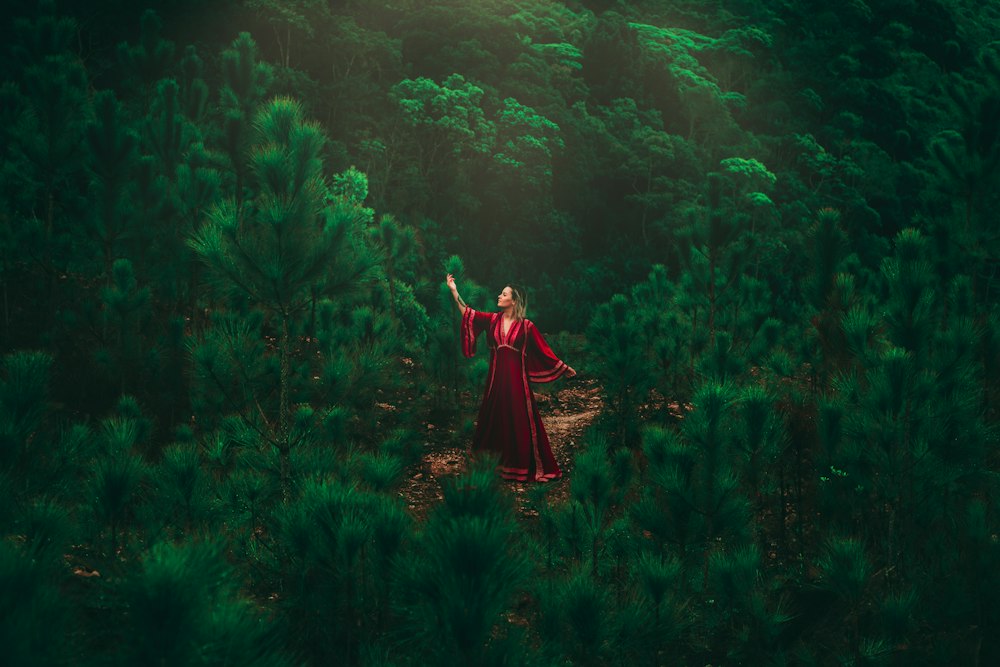 Cherry Red Midi Dress